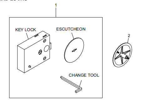 Μέρη μηχανών ΑΤΜ STANDARD LOCKS 009-0022660 445-0744803