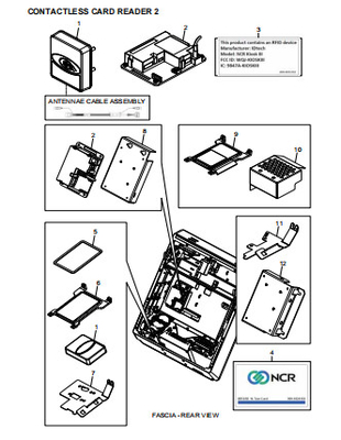 Εναλλακτικά εξαρτήματα ΑΤΜ NCR CONTACTLESS CARD READER 2