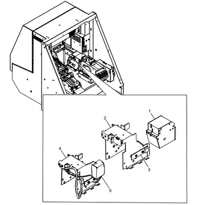ΑΤΜ ανταλλακτικά NCR LATCHFAST CARD CAPTURE BIN ASSEMBLY