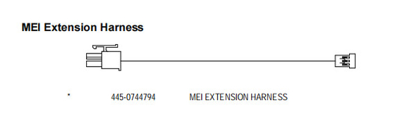 Εναλλακτικά εξαρτήματα ATM NCR 445-0744794 MEI EXTENSION HARNESS