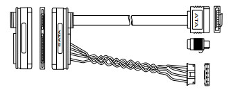 Εναλλακτικά εξαρτήματα ΑΤΜ NCR 497-0466594 SATA DATA AND POWER CABLE ASSEMBLY