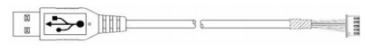 ΑΤΜ ανταλλακτικά 009-0029343 USB καλώδιο οθόνης αφής συναρμολόγηση, 0,75M