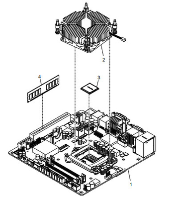 Μέρη μηχανής ATM Riverside Motherboard